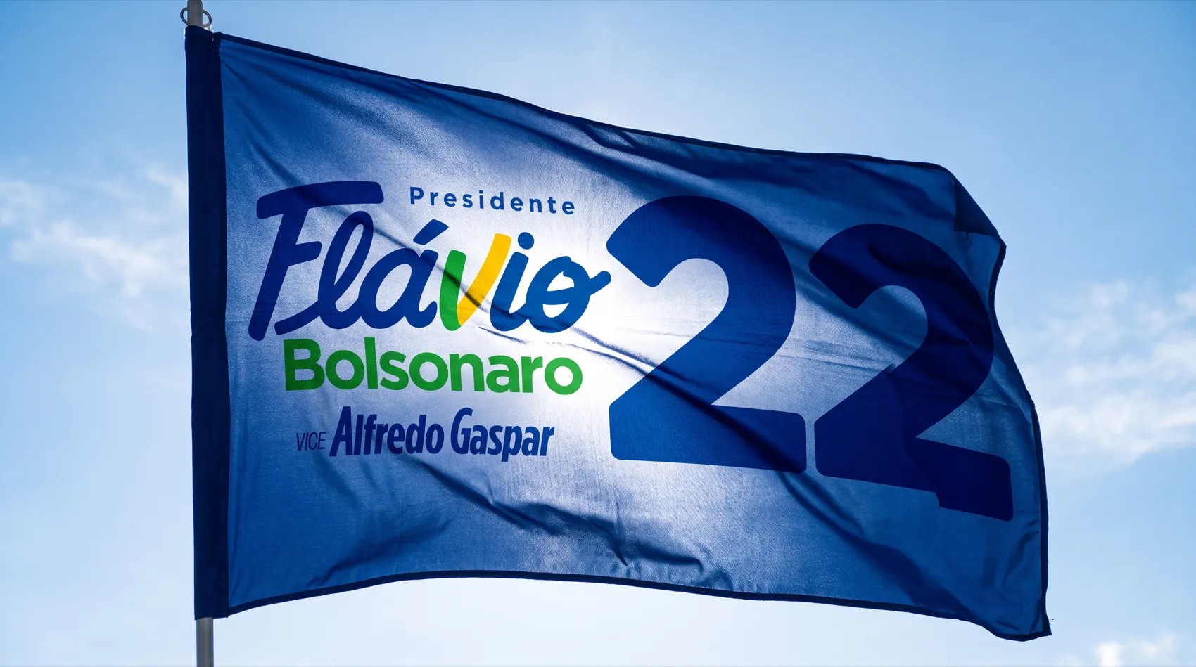 Bandeira 200 × 140: a marca em movimento