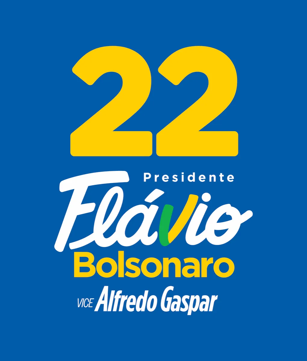 Marca negativa sobre azul