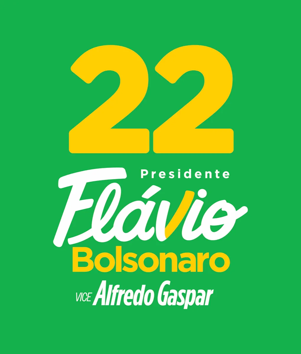 Marca sobre fundo verde